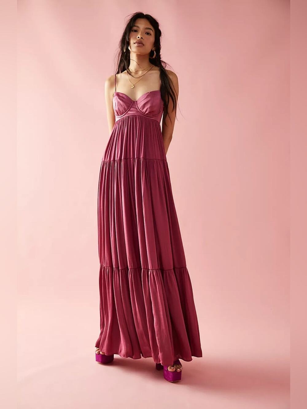 Free People Freya Bustier Maxi Dress